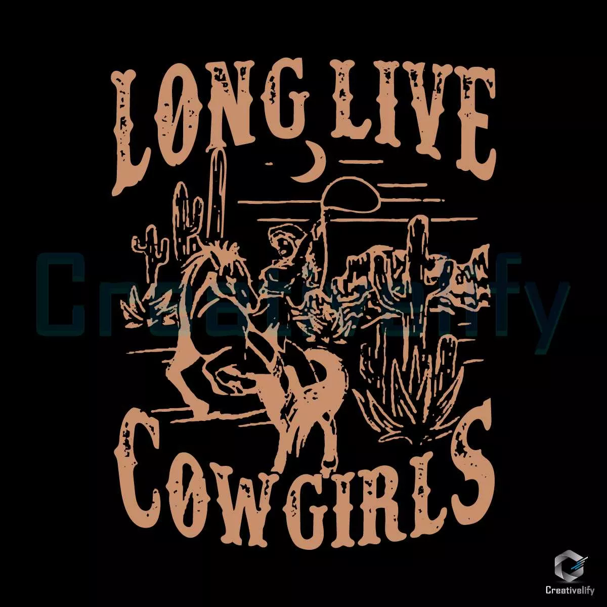 Long Live Cowgirls Western SVG Country