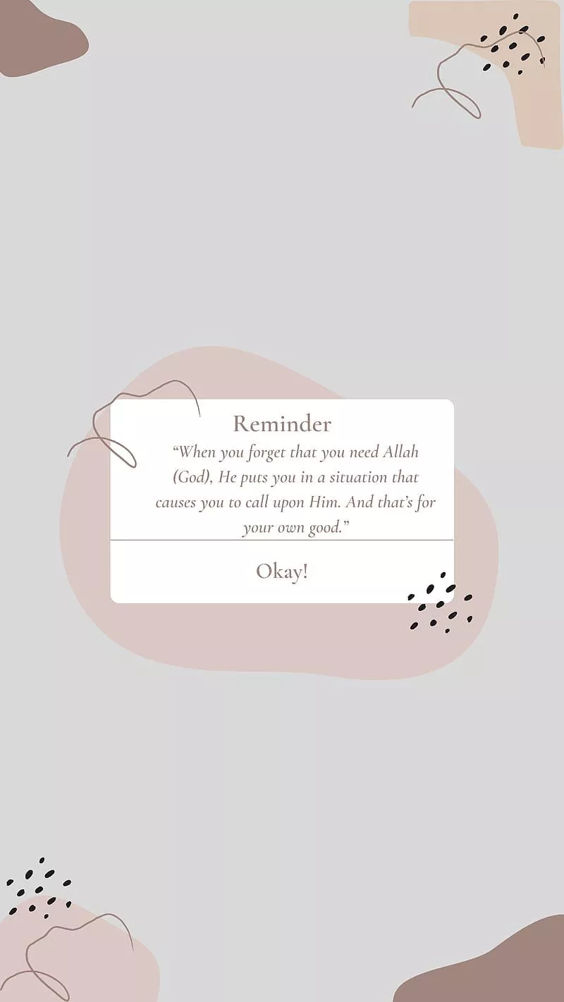 Reminder, islamic, quote, saying, HD