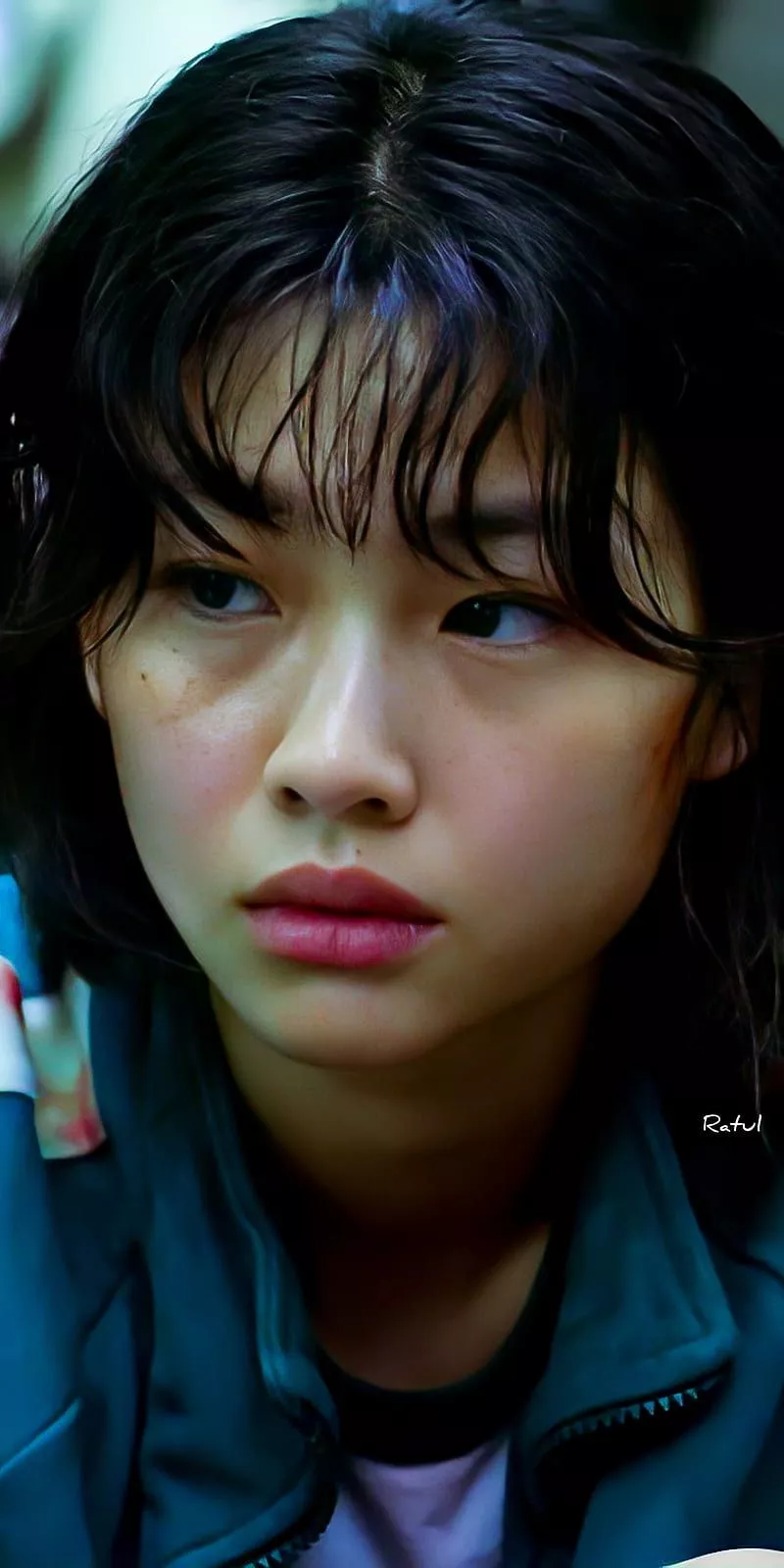 Squid Game, lip, kang sae byeok, HD