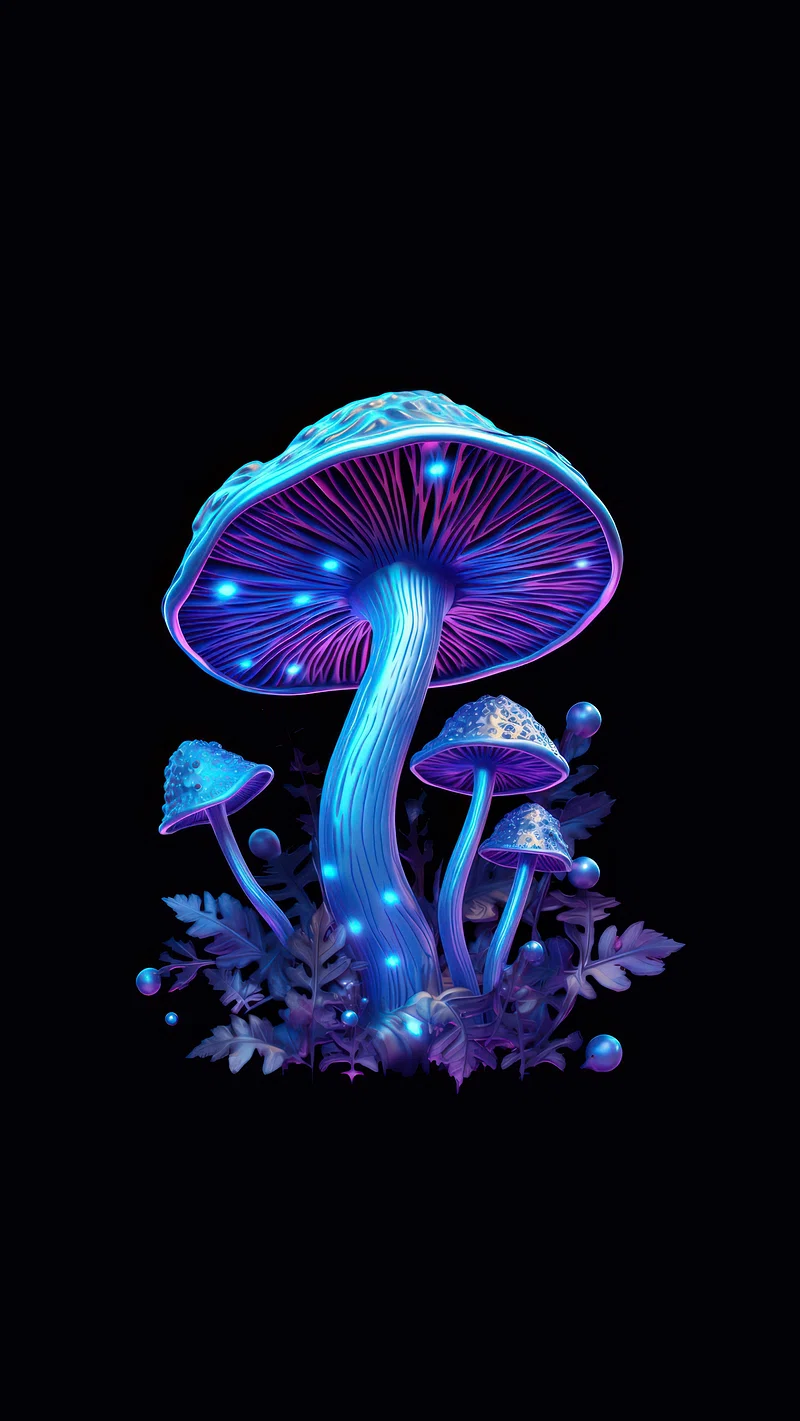 Dark Purple Mushroom Image. Free