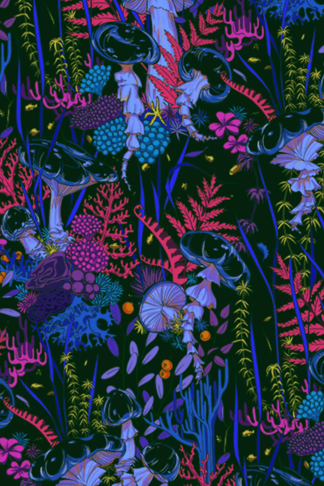 Mushrooms wallpaper and Stick