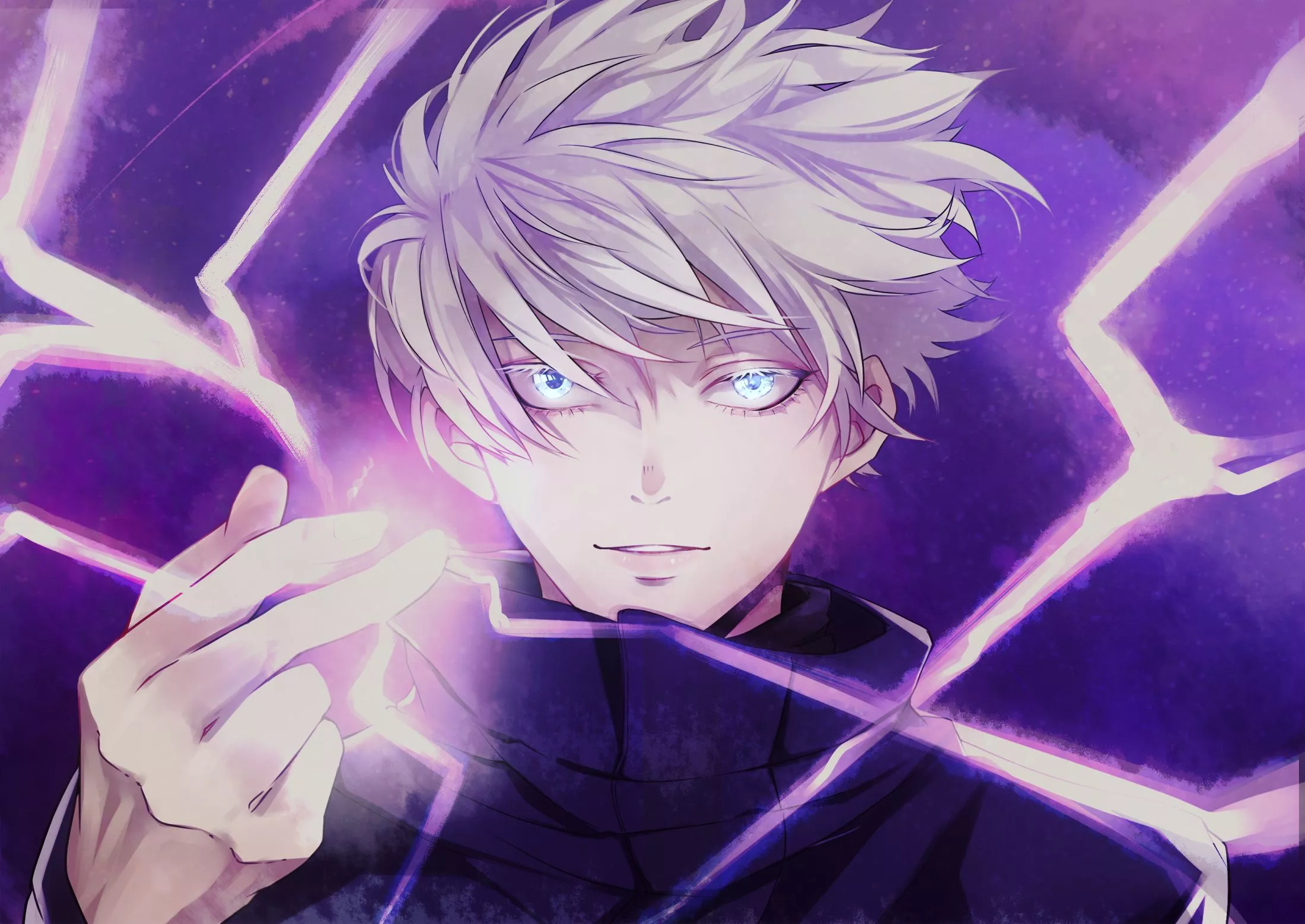Download Blue Eyes White Hair Satoru
