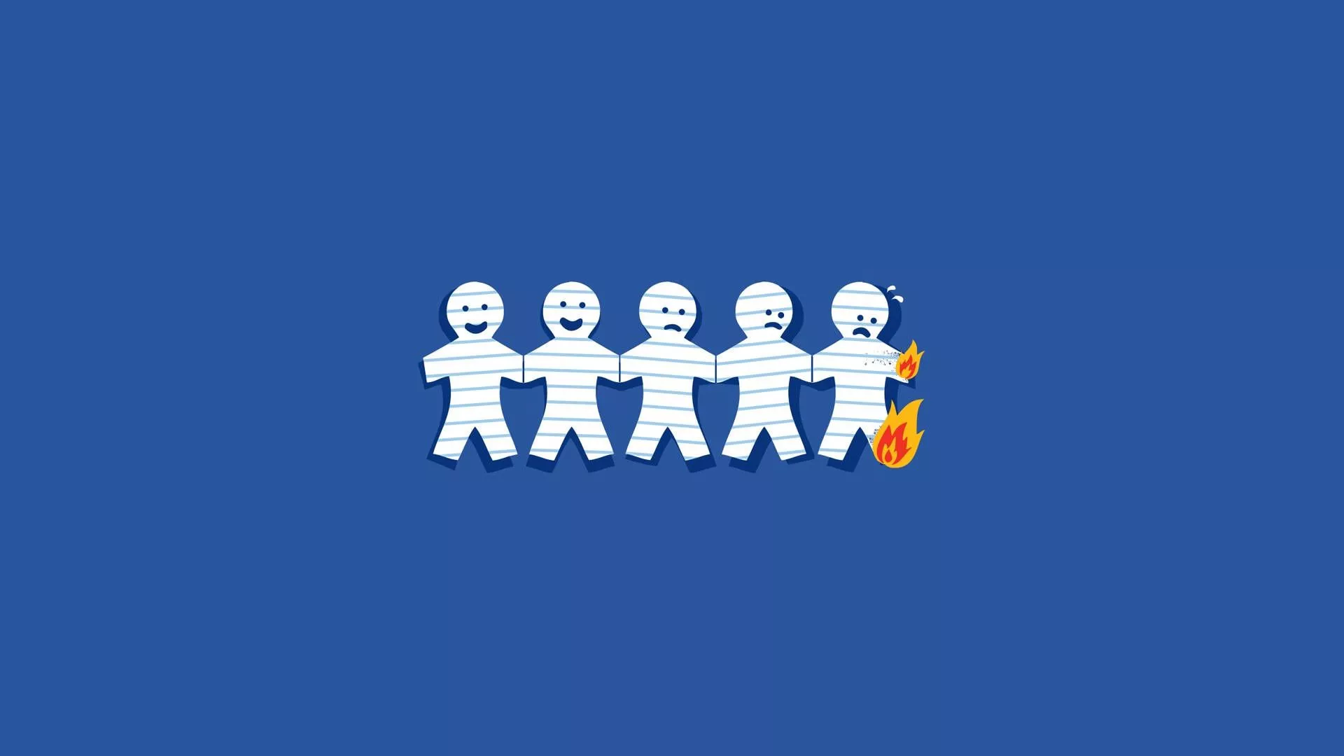 Paper Burning Humor Wallpaper
