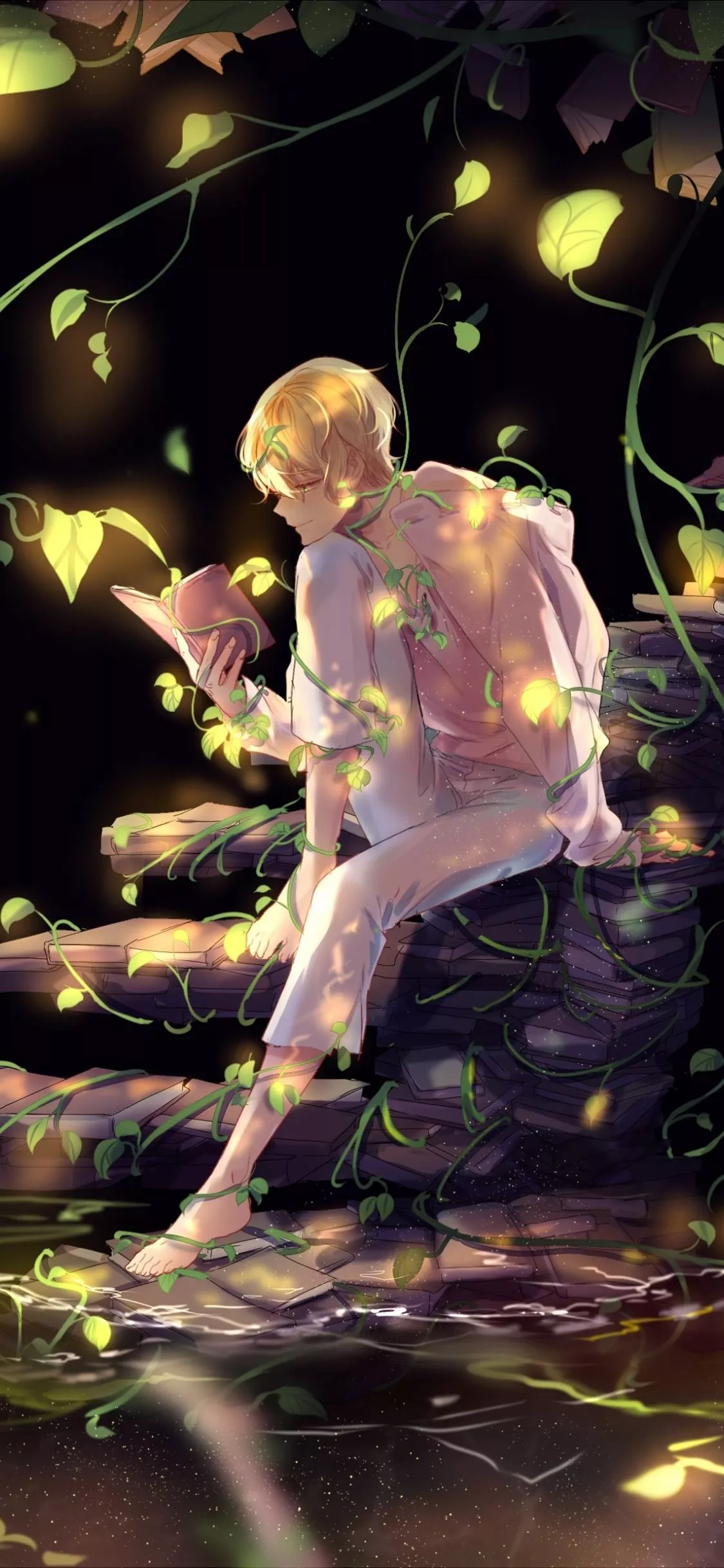 Download wallpaper 1125x2436 anime boy