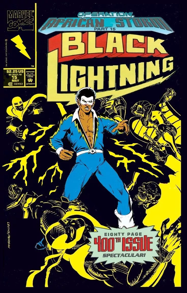 African Storm with Black Lightning
