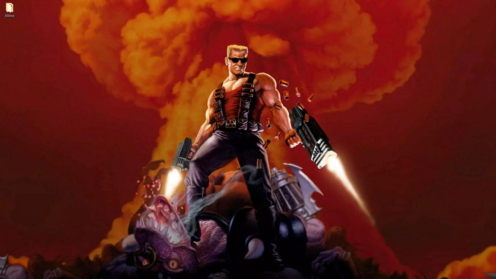 Live wallpaper Armed Duke Nukem on