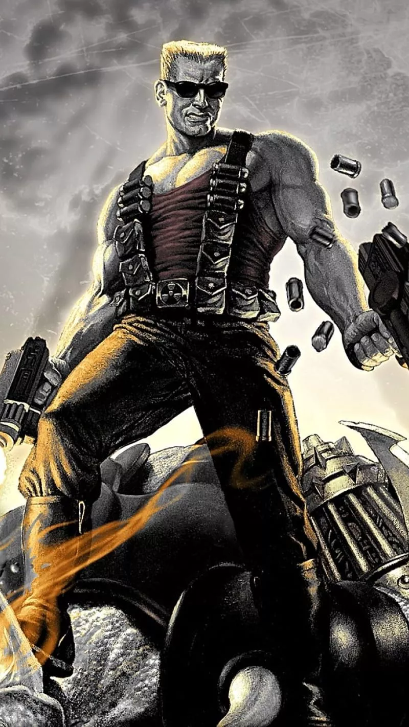 Duke Nukem, anime, game, guns, huawei