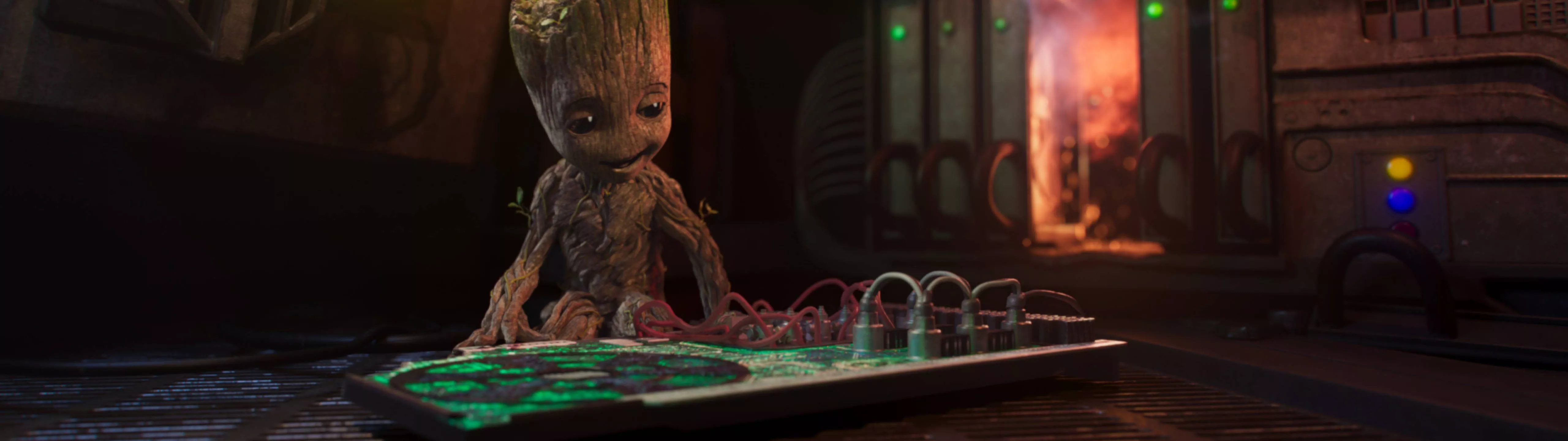 Baby Groot 5120 x 1440 Wallpaper