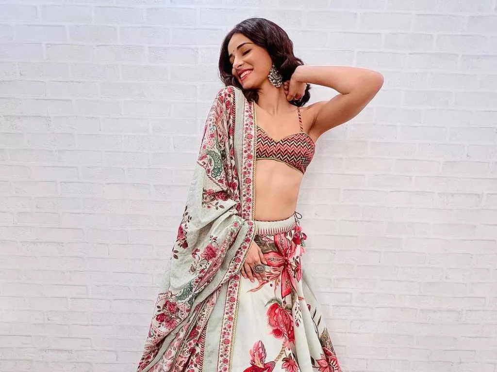 Ananya Panday's Fab Floral Lehenga