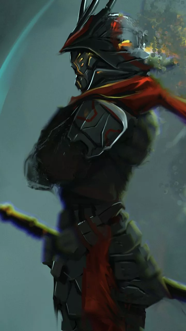 Cyborg Samurai Thing By Victter Le Fou