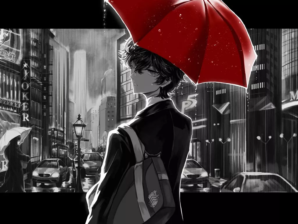Wallpaper persona 5, video game, akira