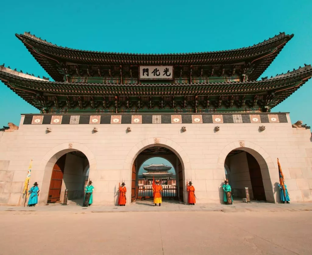 at Gyeongbokgung Palace in Seoul