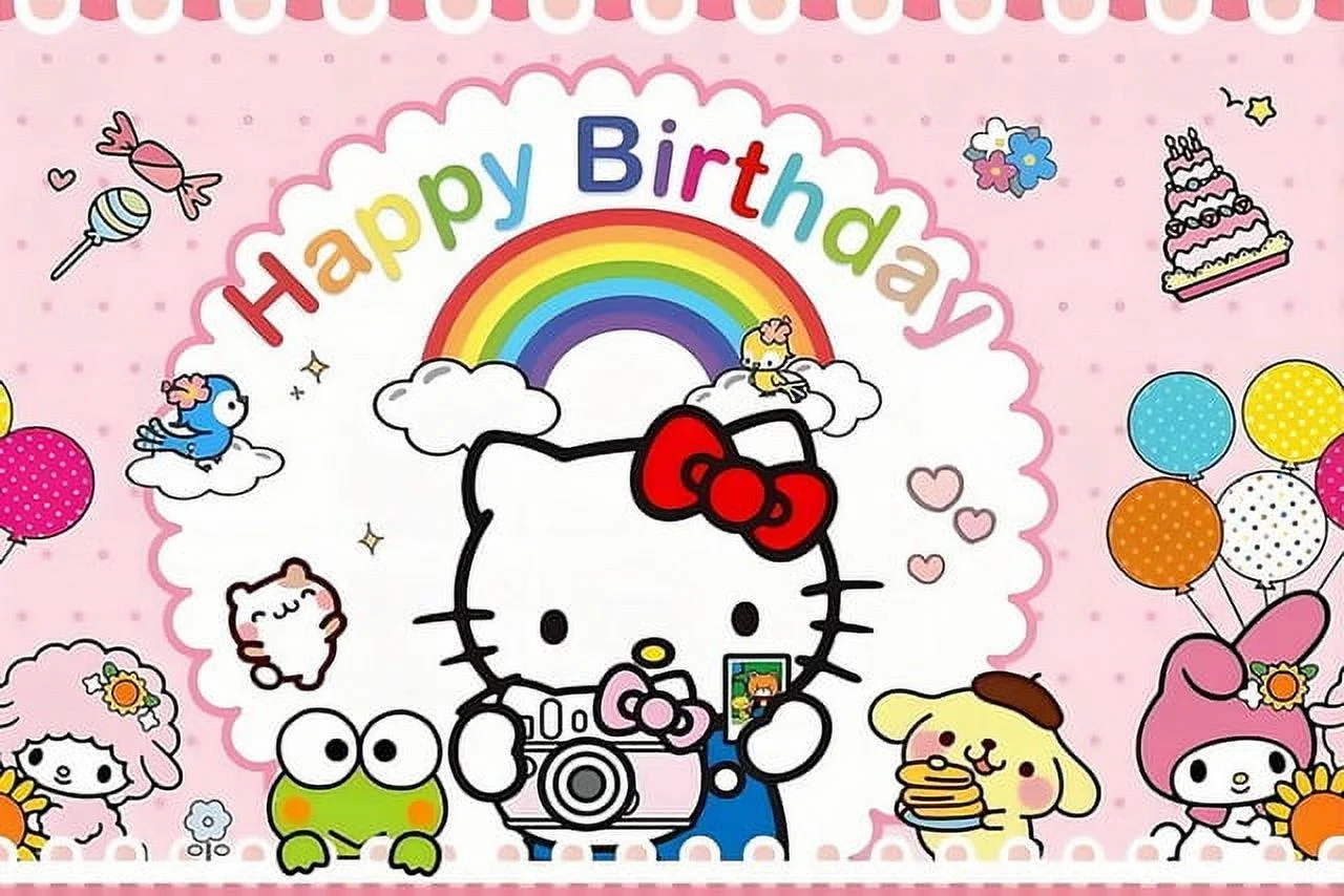 150x90cm Hello Kitty Theme Photography