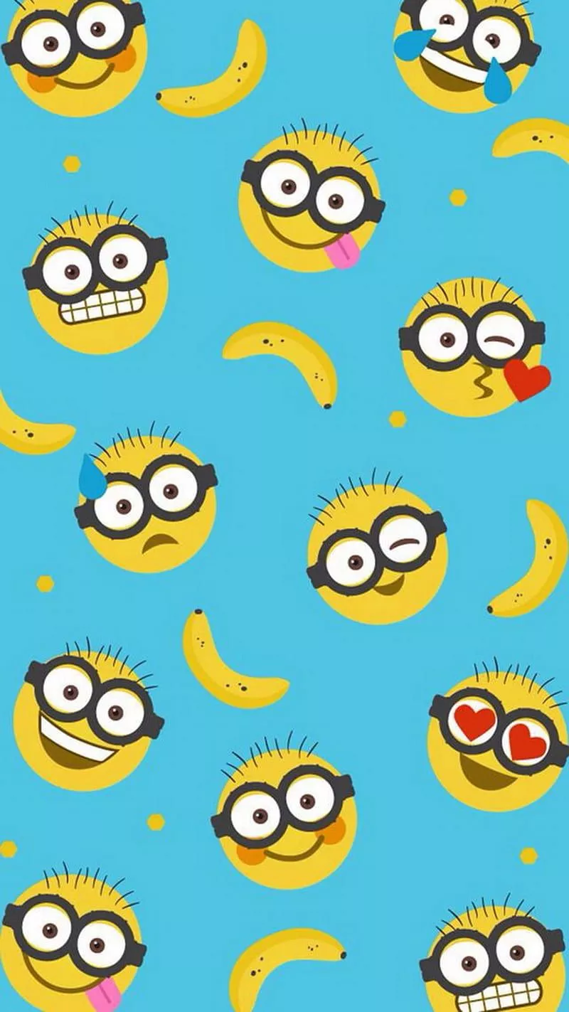 Minions, abstract, banana, HD phone
