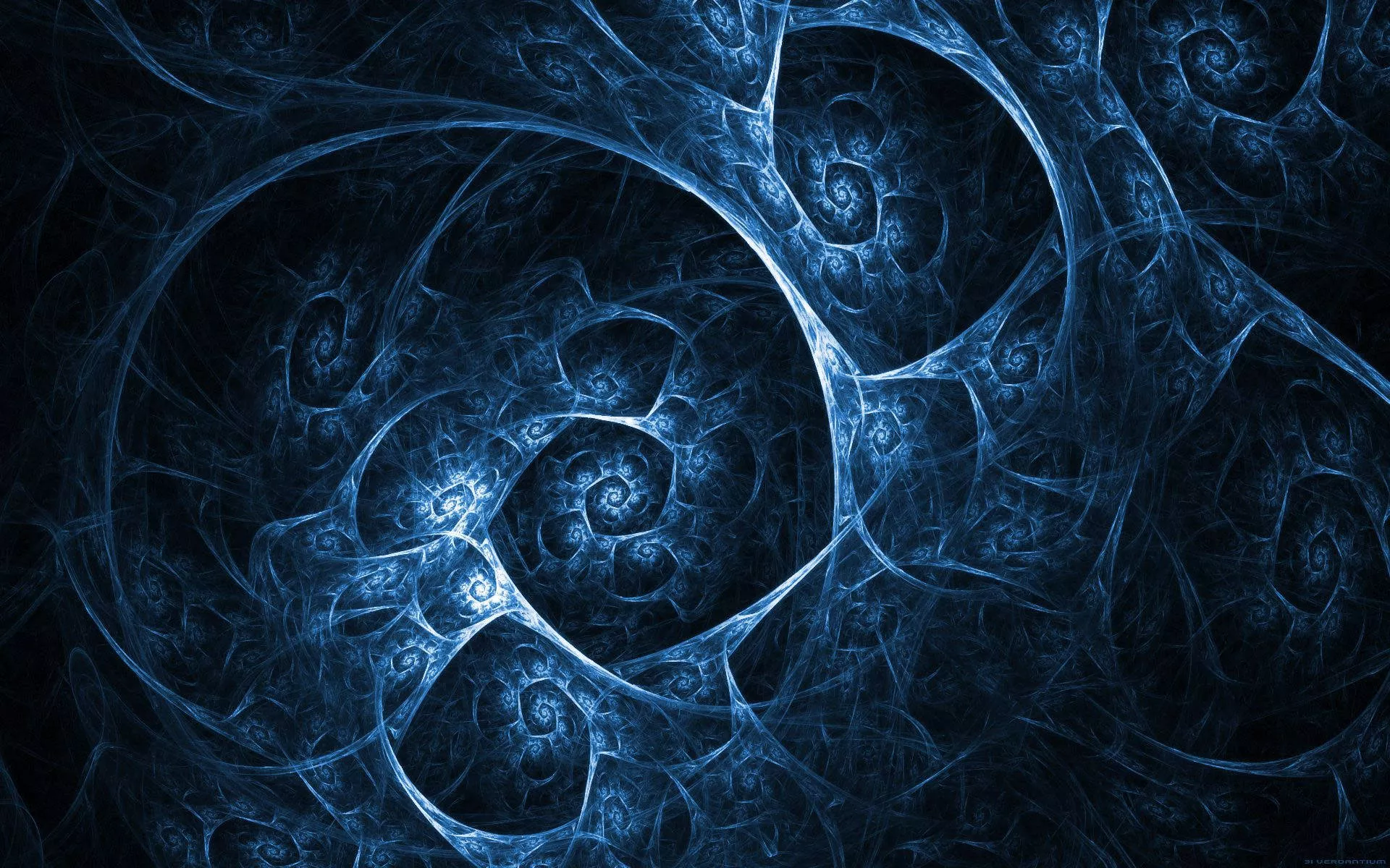 Download Fractal Blue Abstract