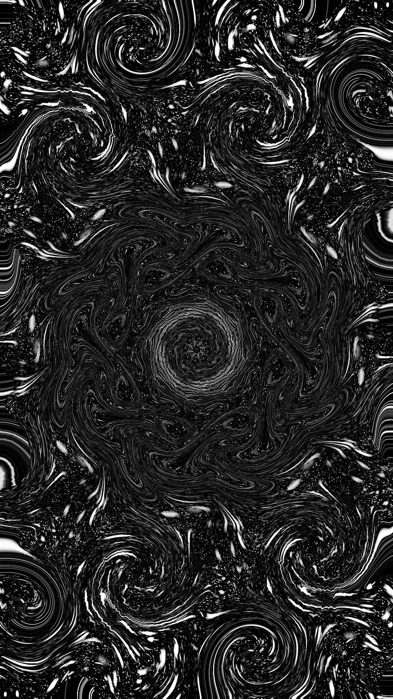 HD black fractal wallpaper