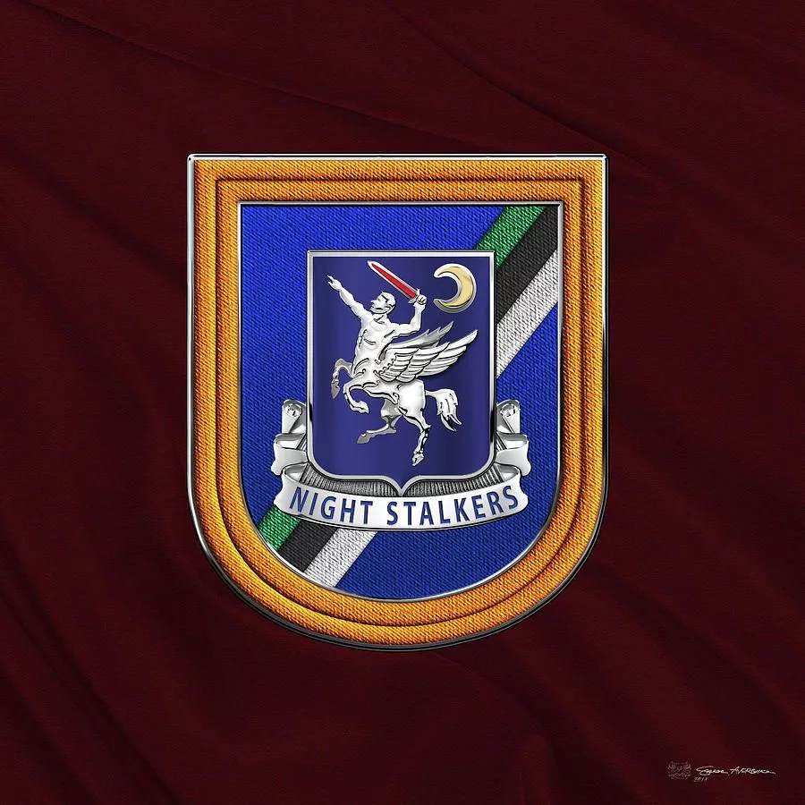 160th S O A R Crest over Beret Flash