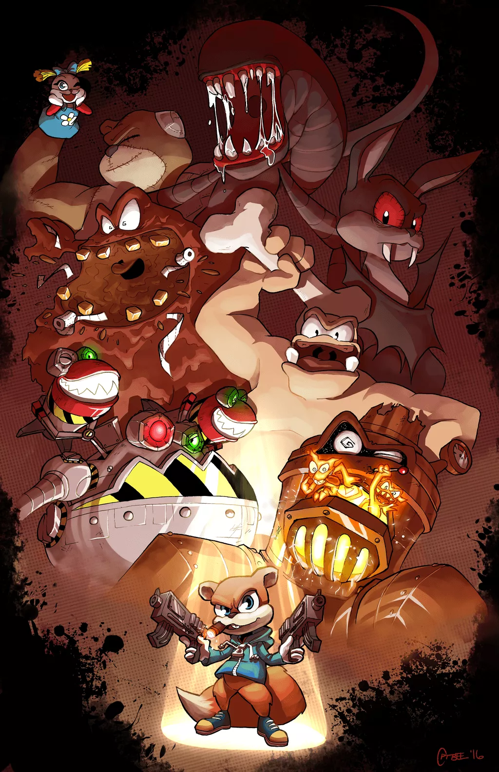conkers, conker's bad fur day