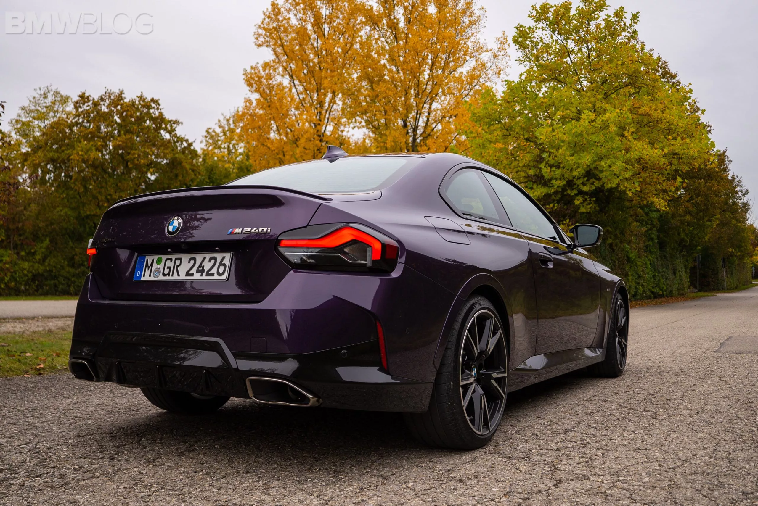 2022 BMW M240i in Thundernight Metallic