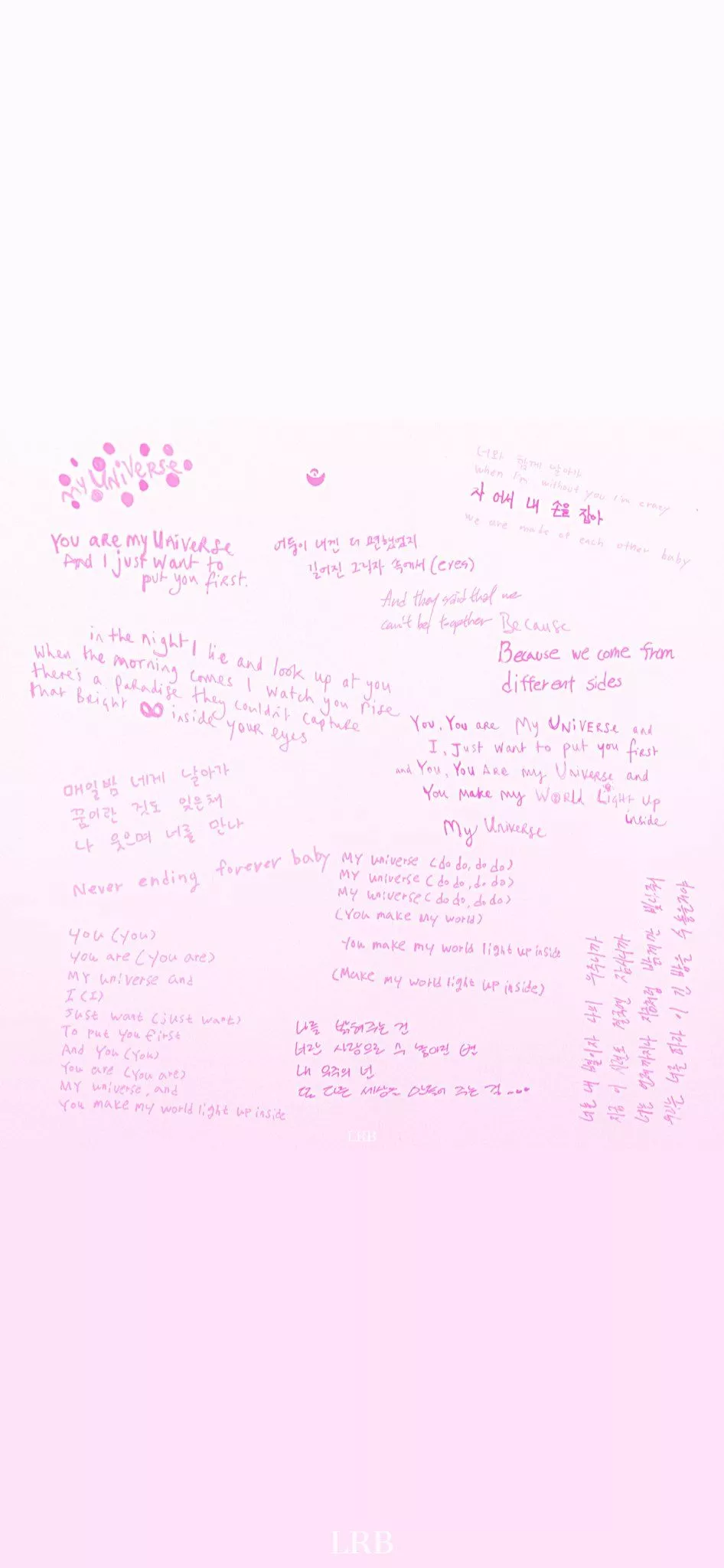 BTS handwritten lyrics HD wallpaper