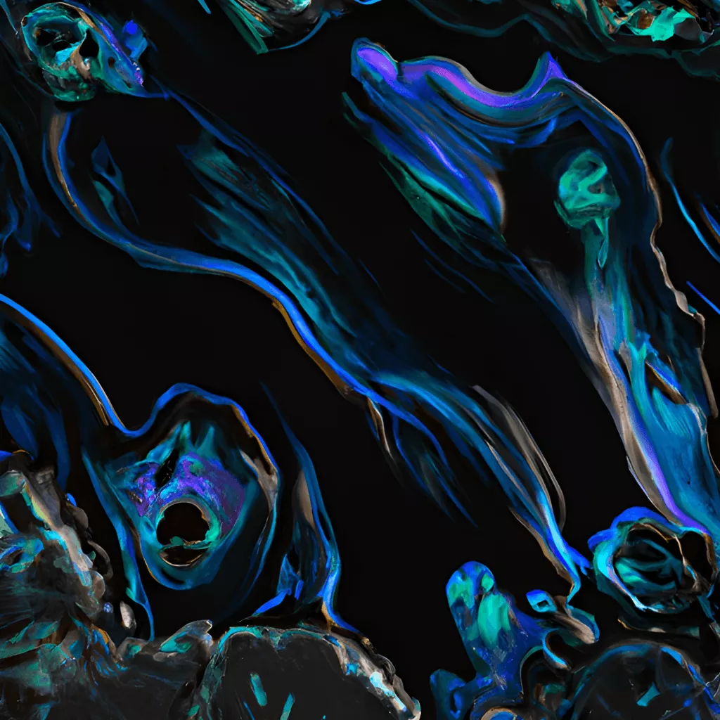 Black Opal 3D Poured Paints Background