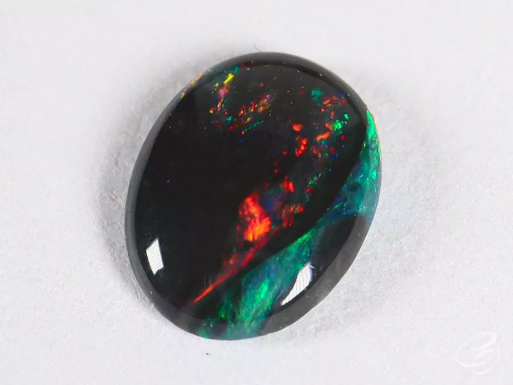 Solid Black Picture Opal