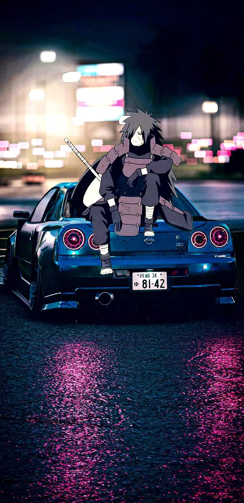 Car, madara, anime, HD phone wallpaper