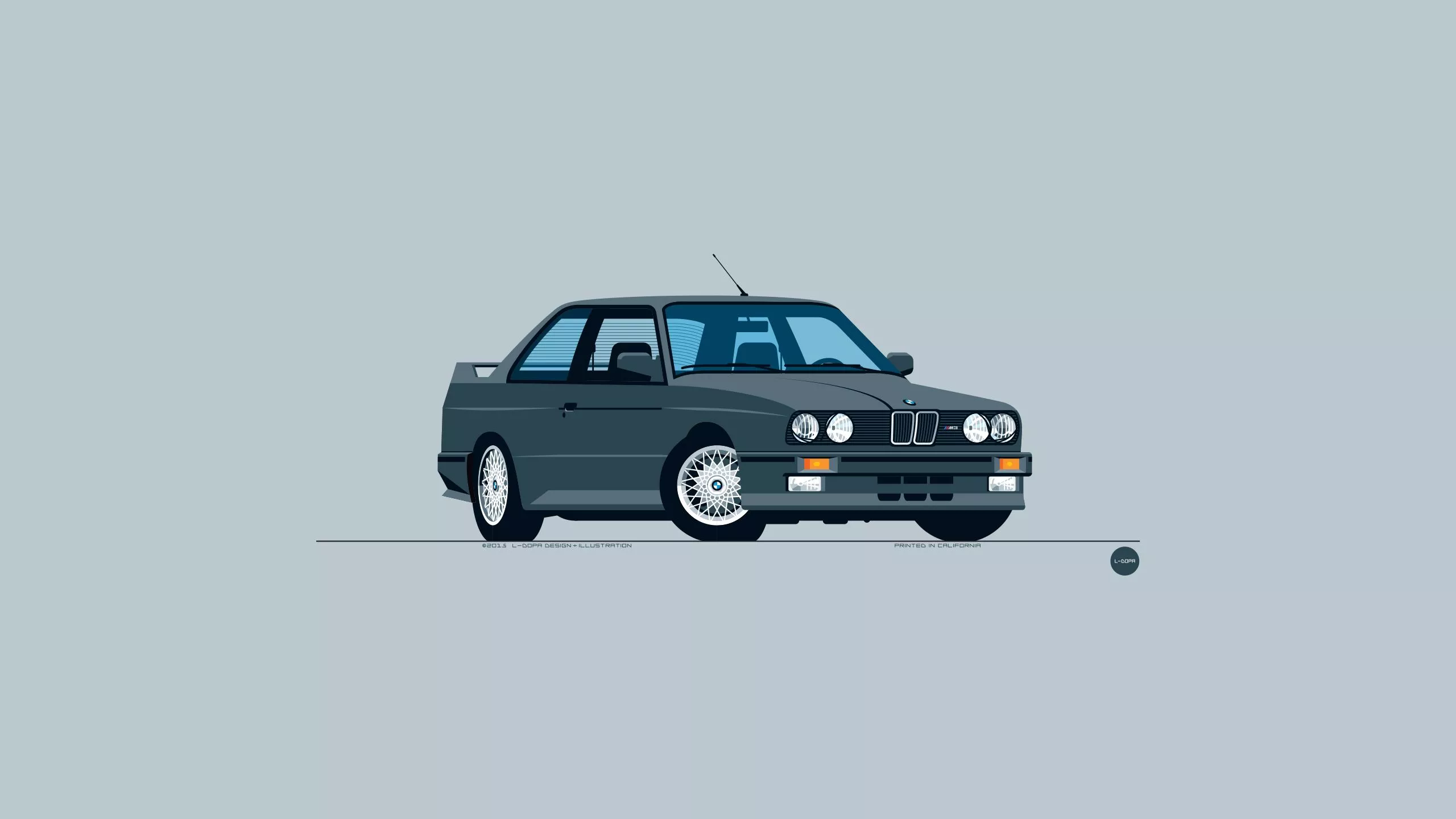 BMW Car Minimalism Wallpaper, HD