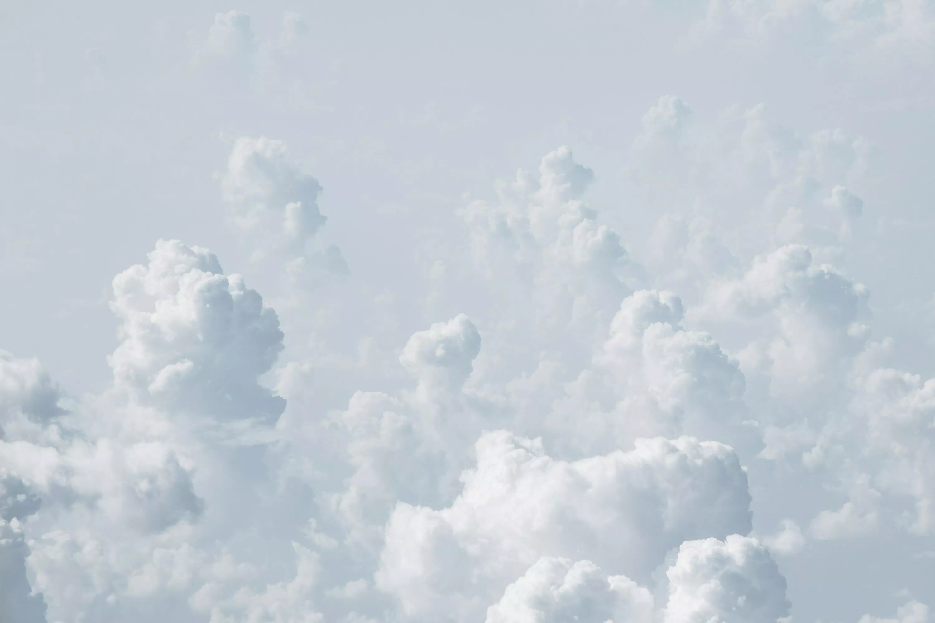 White cloudy sky photo