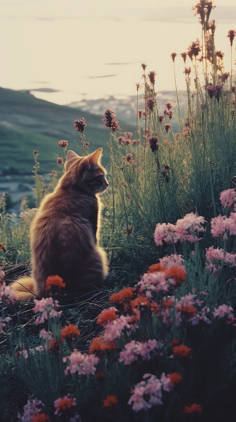 Spring Cat Image. Free Photo, PNG