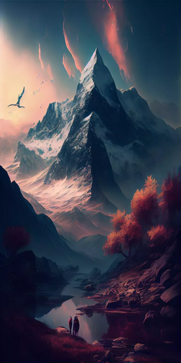 Mountain, Fantasy, Nature, Free Phone