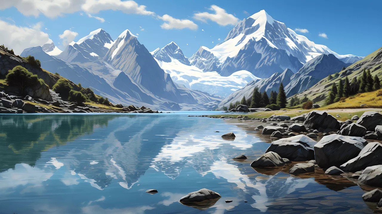 Download, Mountains, Lake