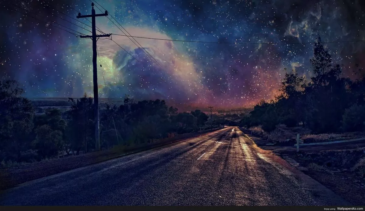 4k night sky wallpaper, HD Wallpaper