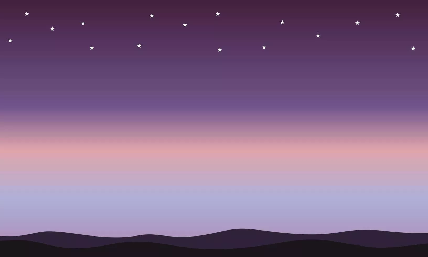 Violet night sky scenery background