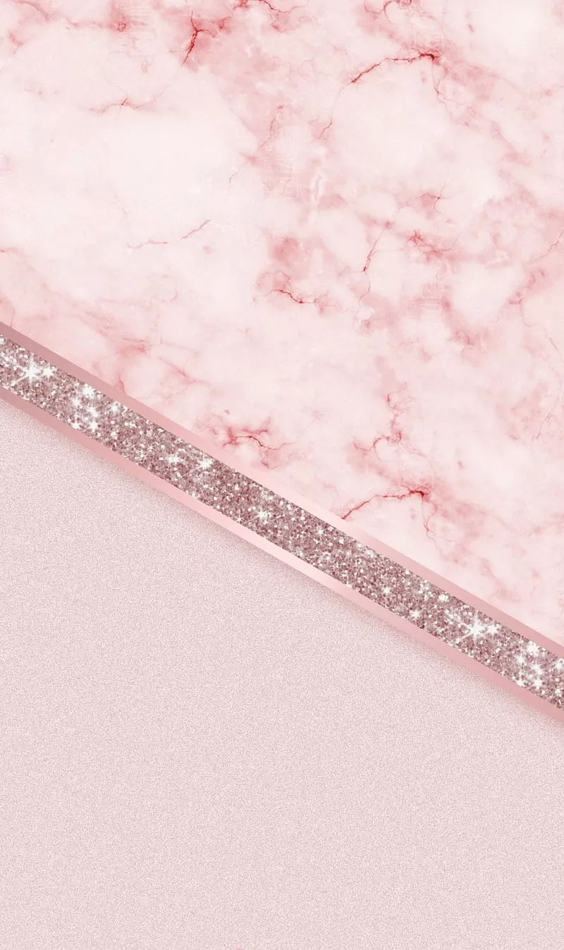 Pink, glitter, marble, HD phone