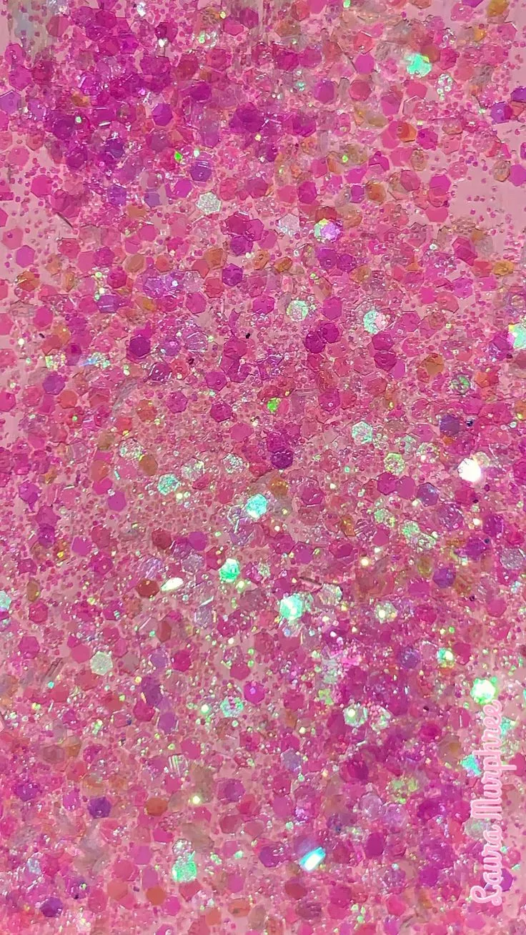 Pink glitter phone wallpaper