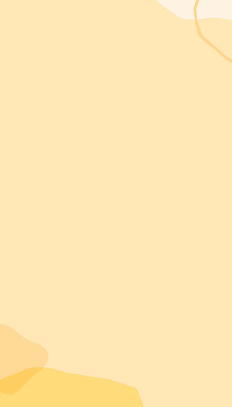 Pastel yellow background, organic shape
