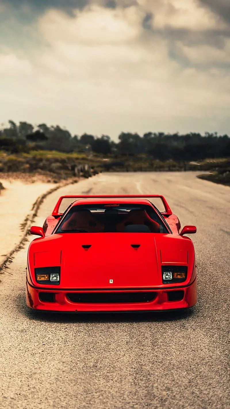 Ferrari F40, red, car, hypercar