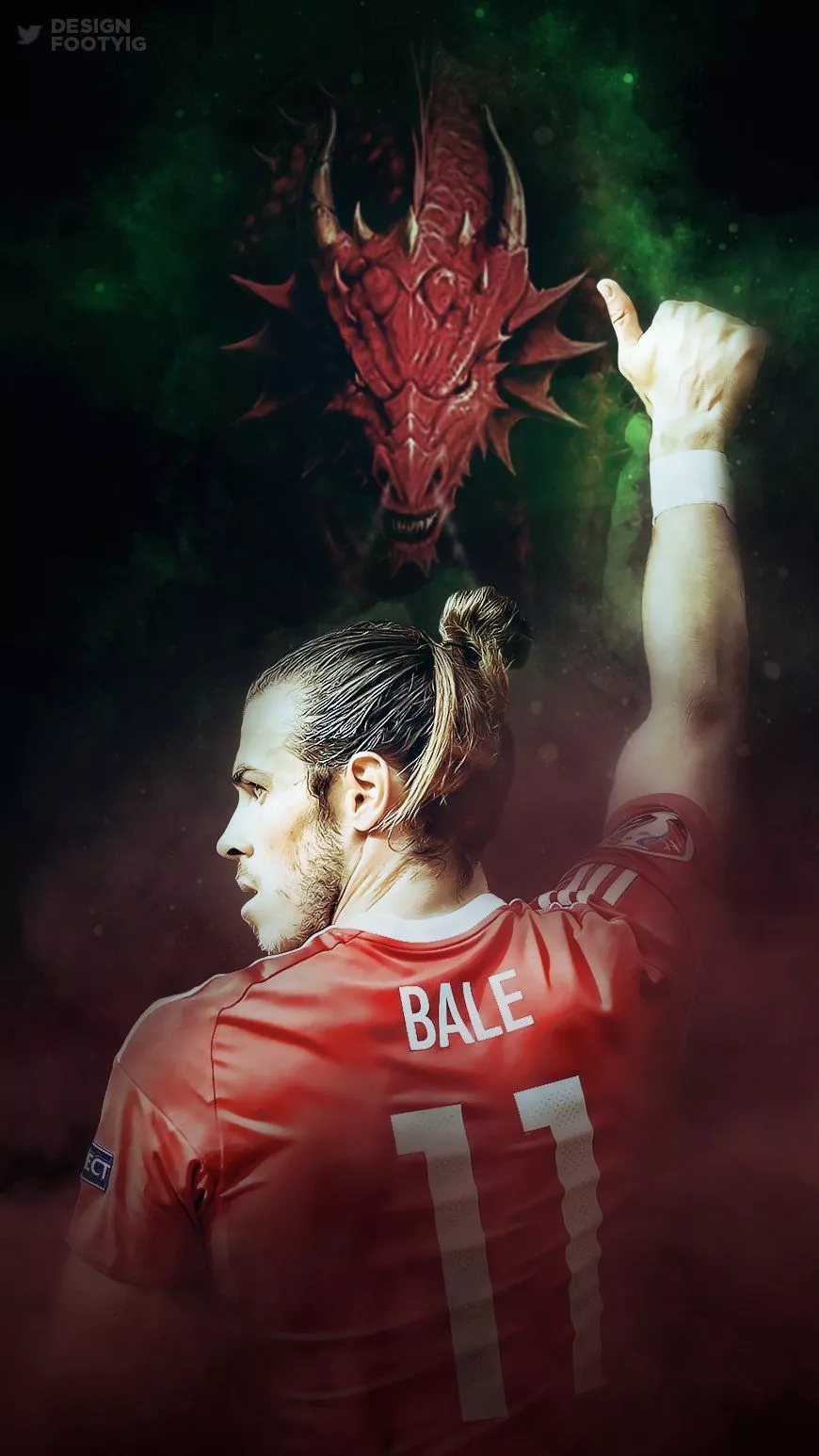 Gareth #Bale, Welsh Dragon. #WAL Phone