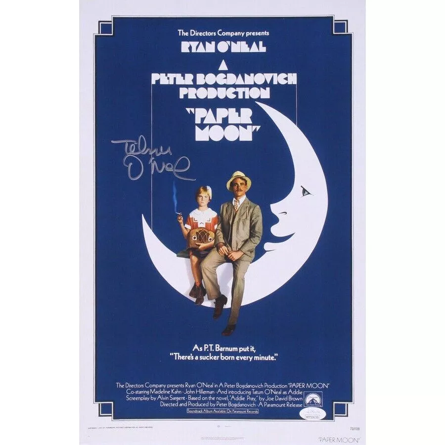 TATUM O'NEAL AUTOGRAPHED 11x17 PAPER