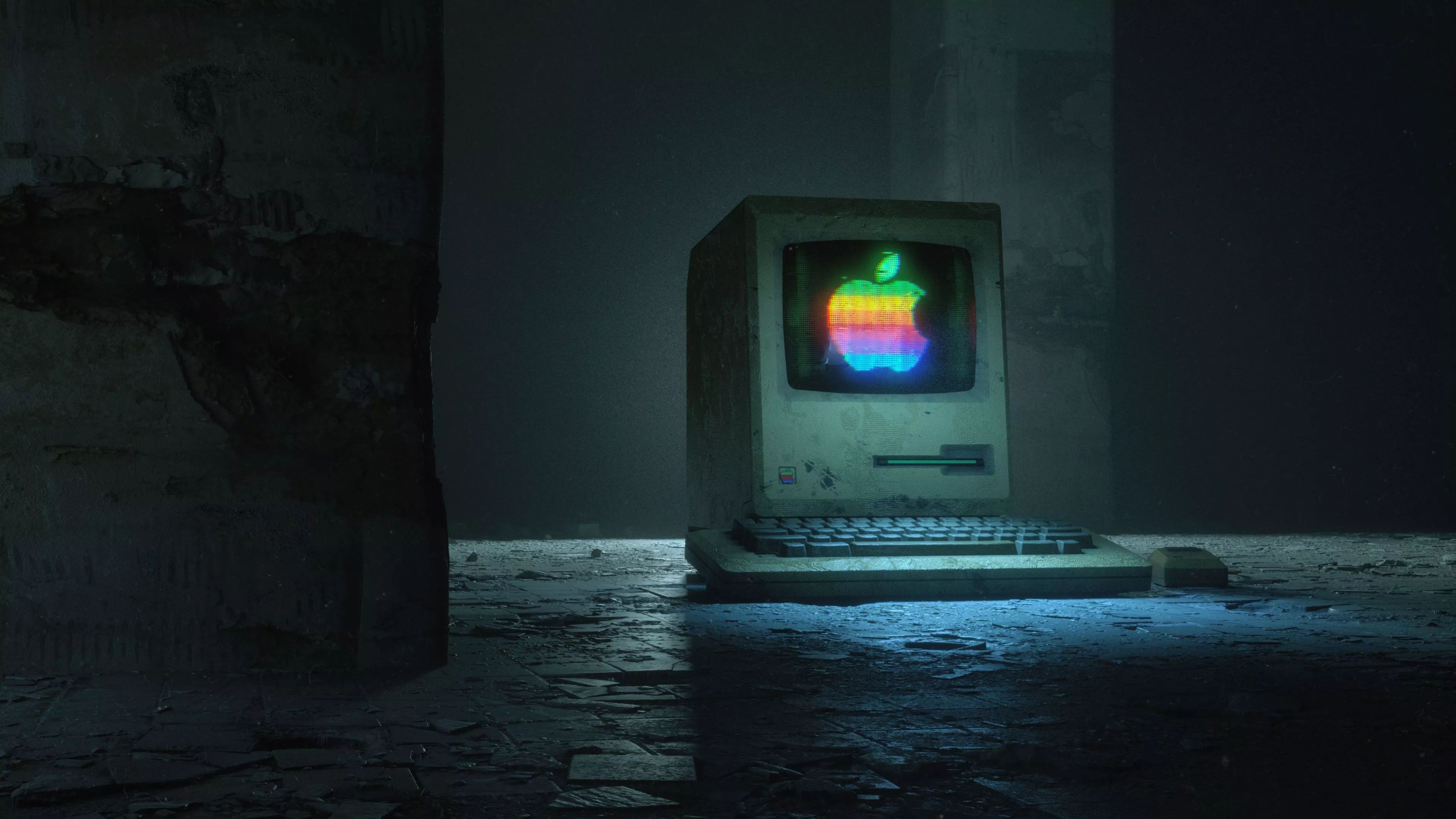 Apple computer Wallpaper 4K, Apple logo