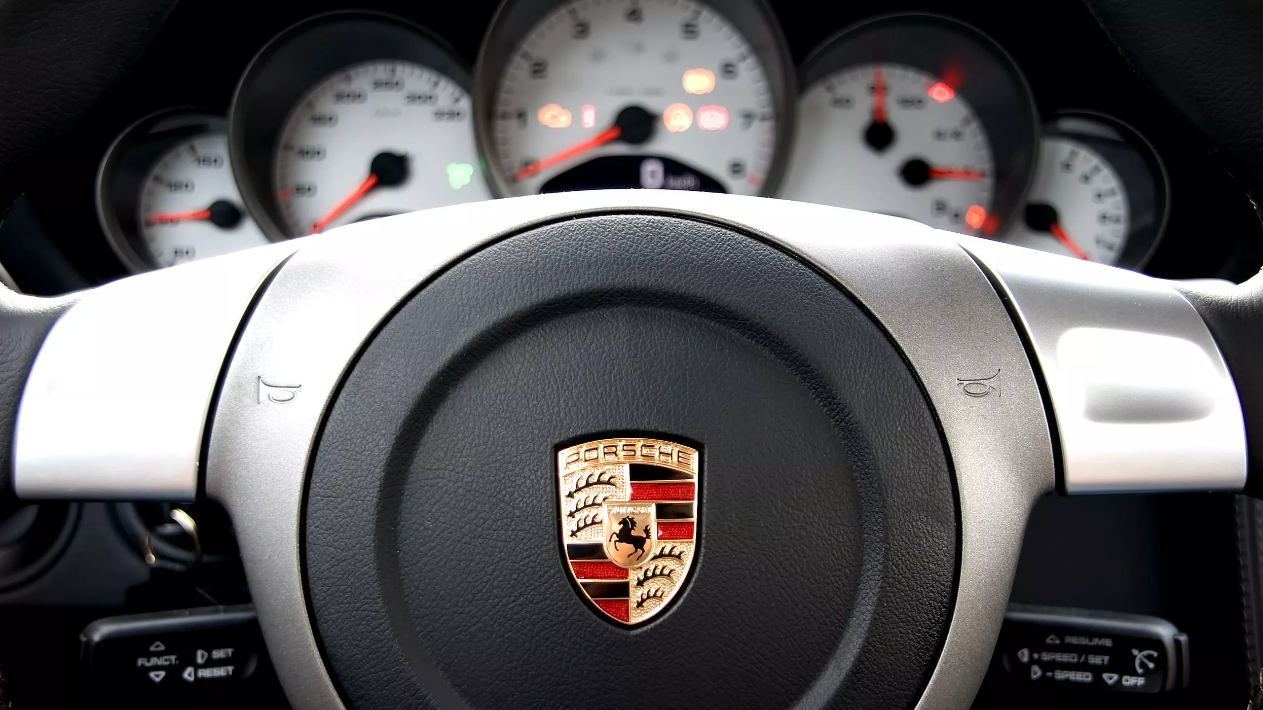Porsche Steering Wheel HD Wallpaper