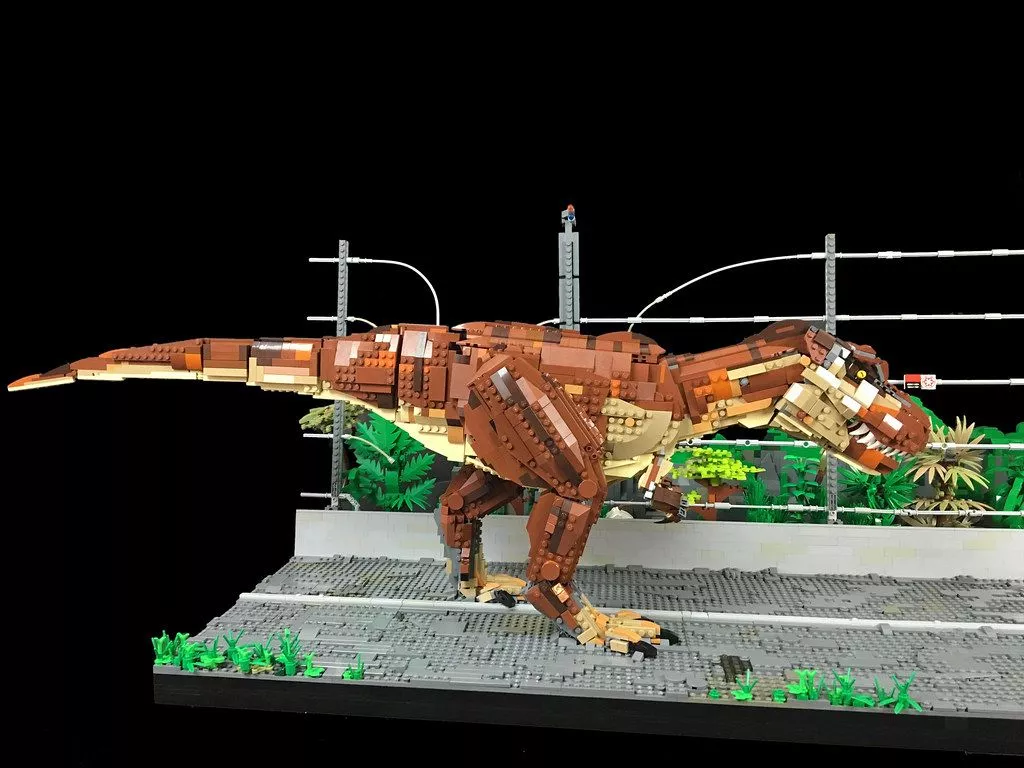 Lego Jurassic Park T Rex Breakout MOC