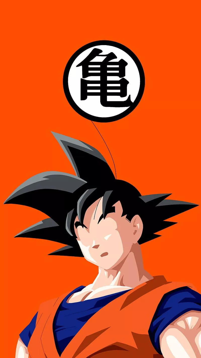 HD orange goku wallpaper