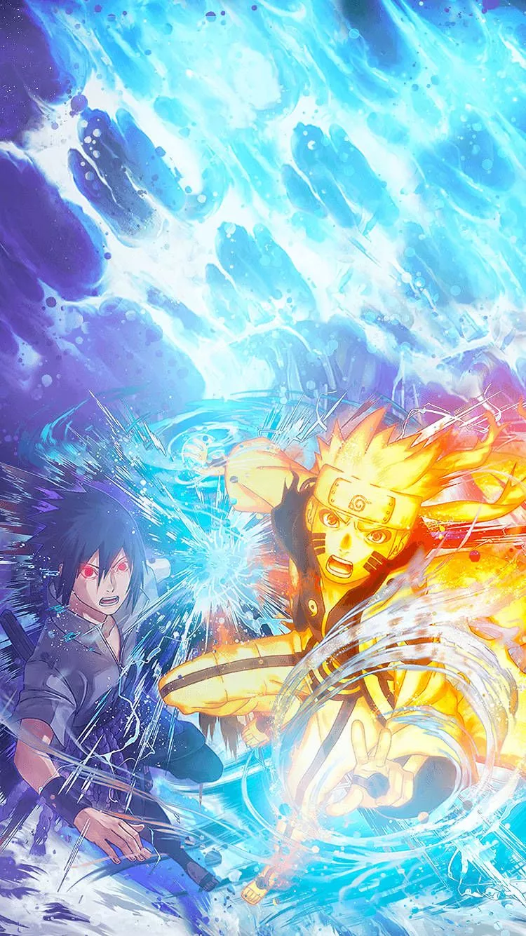Fiery Naruto Phone Wallpaper
