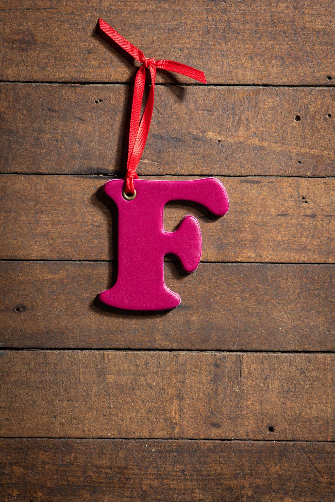 F F Leather Ornament