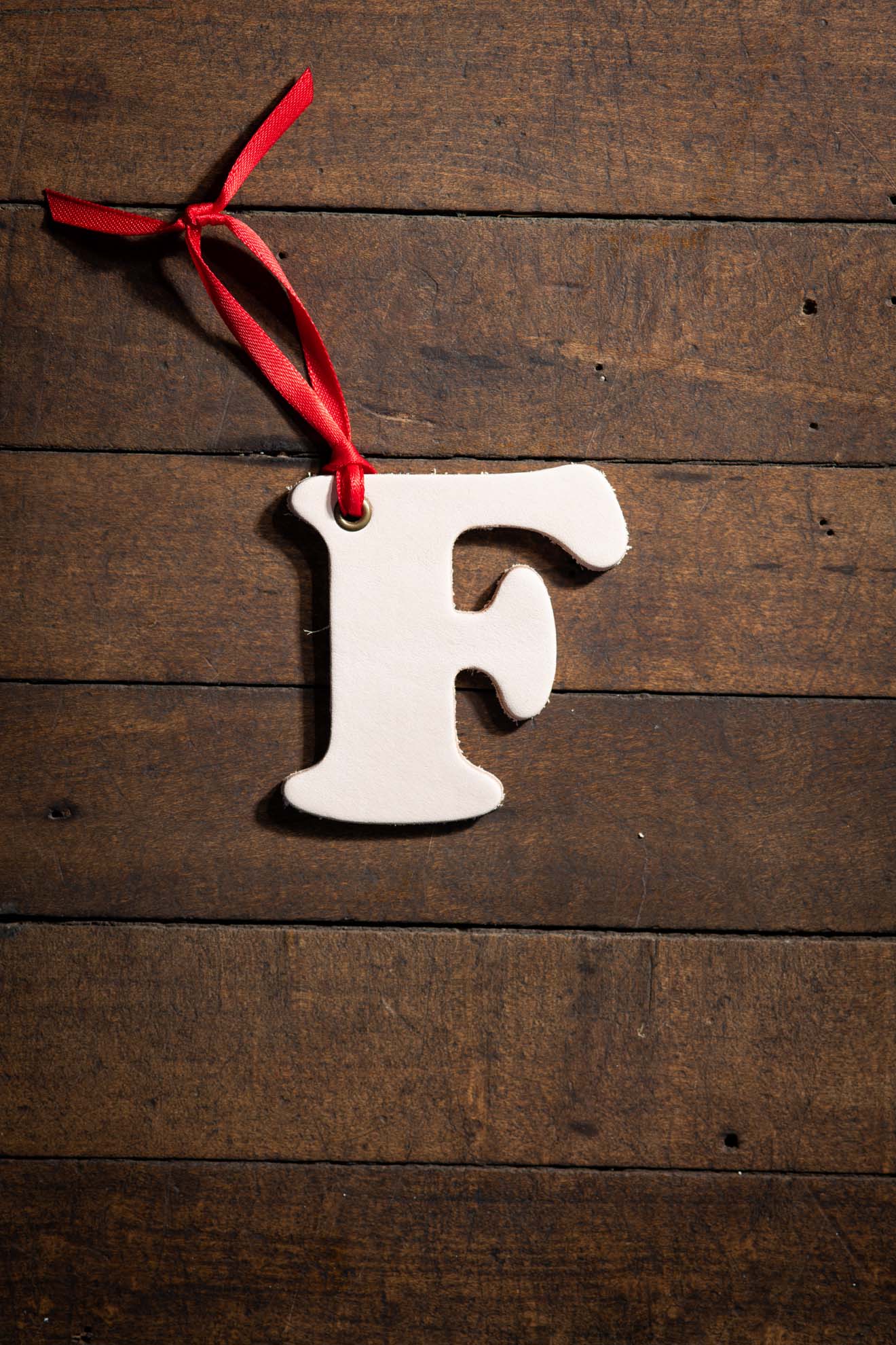 F F Leather Ornament