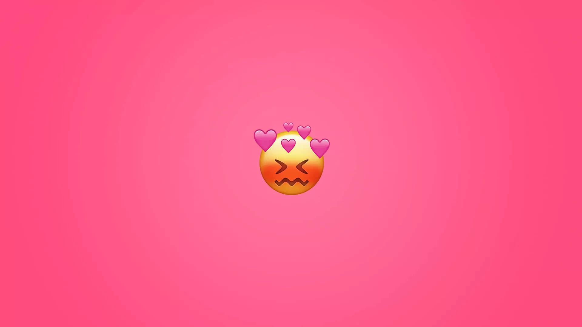 Blushing Emoji Desktop Wallpaper