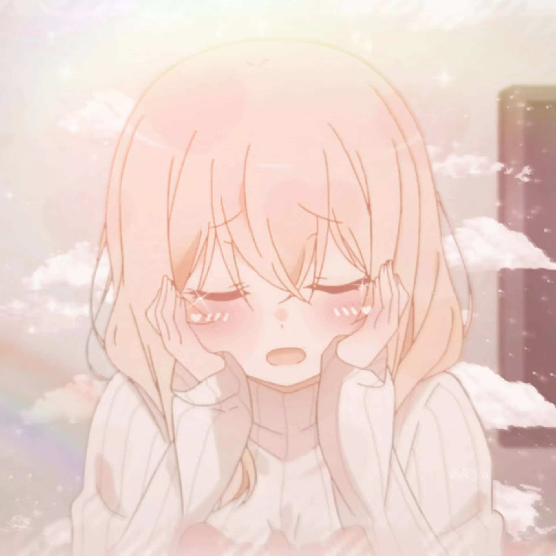 Blushing Anime Aesthetic Phone