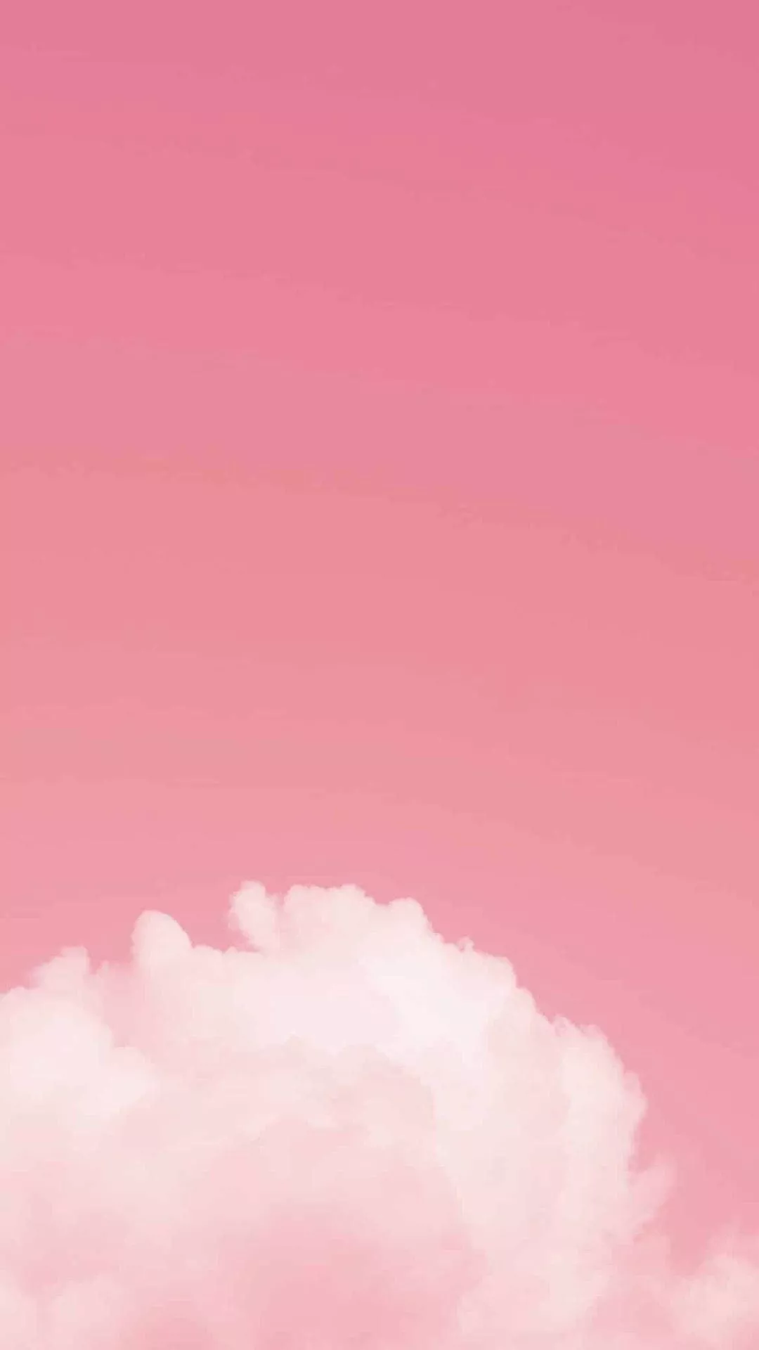 Aesthetic Pink Sky With A Cloud